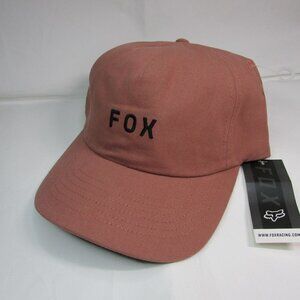 Fox Racing Women's Wordmark Adjustable Cap Hat - Cordovan Red